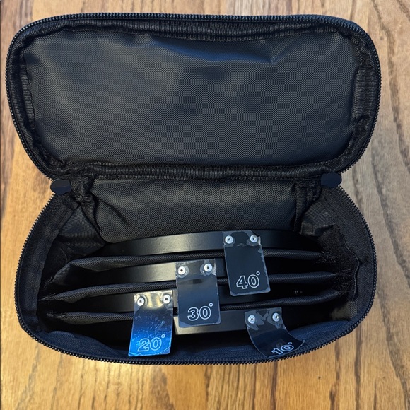 Buff Black Honeycomb Light Grids with Case